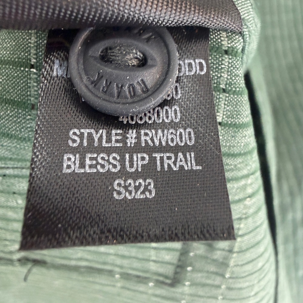 Roark Bless Up Trail Shirt Mens L Green Run Amok RW600 Short Sleeve Button Up - Picture 11 of 12